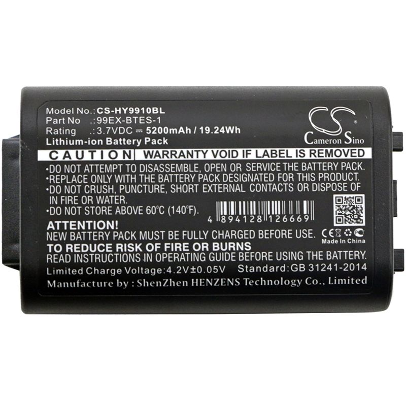 Li-ion Battery fits Dolphin, 99ex, 99ex-btec, 99exhc 3.7V, 5200mAh Barcode Scanner Cameron Sino Technology Limited