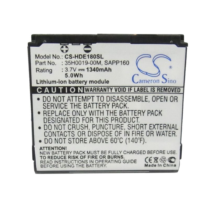 Li-ion Battery fits Dopod, a6188, htc, a6161 3.7V, 1340mAh Communications Cameron Sino Technology Limited
