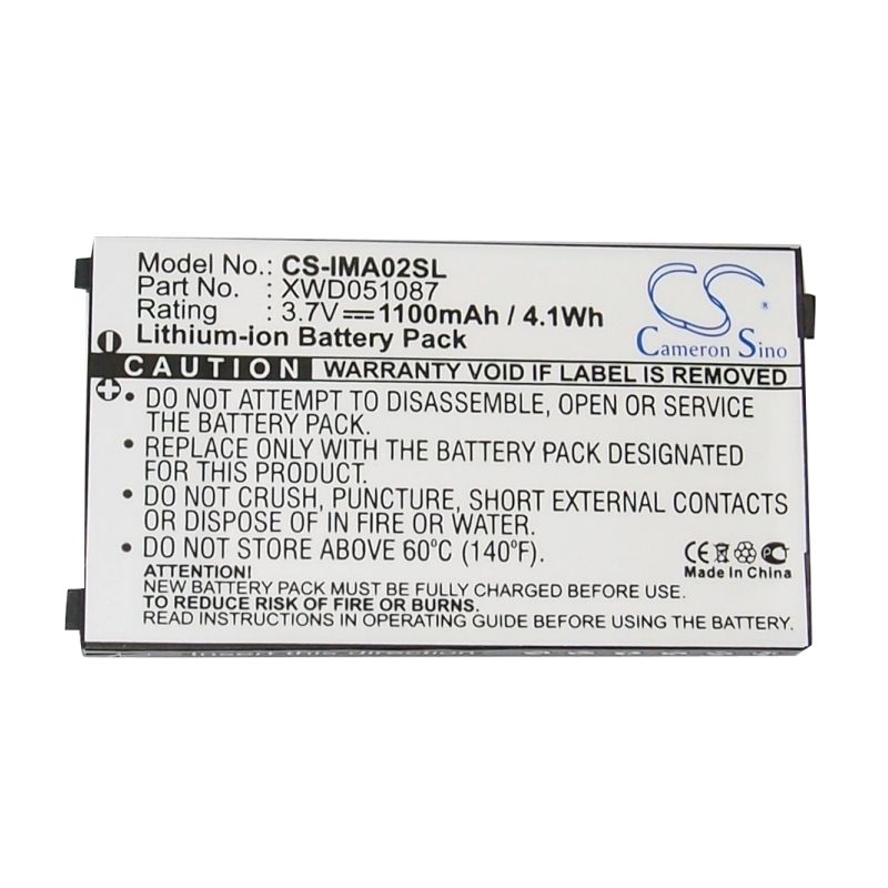 Li-ion Battery fits Dopod, pean, i-mate, pdal 3.7V, 1100mAh Mobile & SmartPhone Cameron Sino Technology Limited