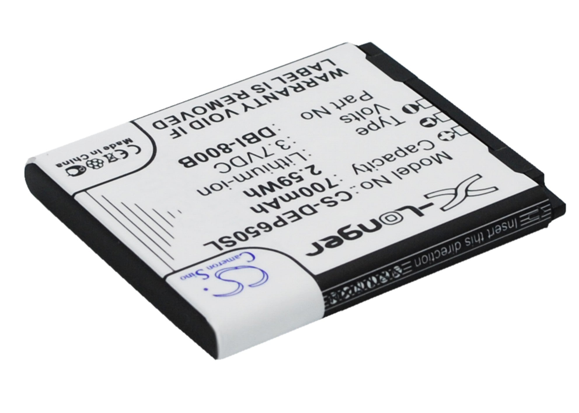 Li-ion Battery fits Doro, Liberto 650, Secure 580 3.7V, 700mAh Mobile & SmartPhone Cameron Sino Technology Limited