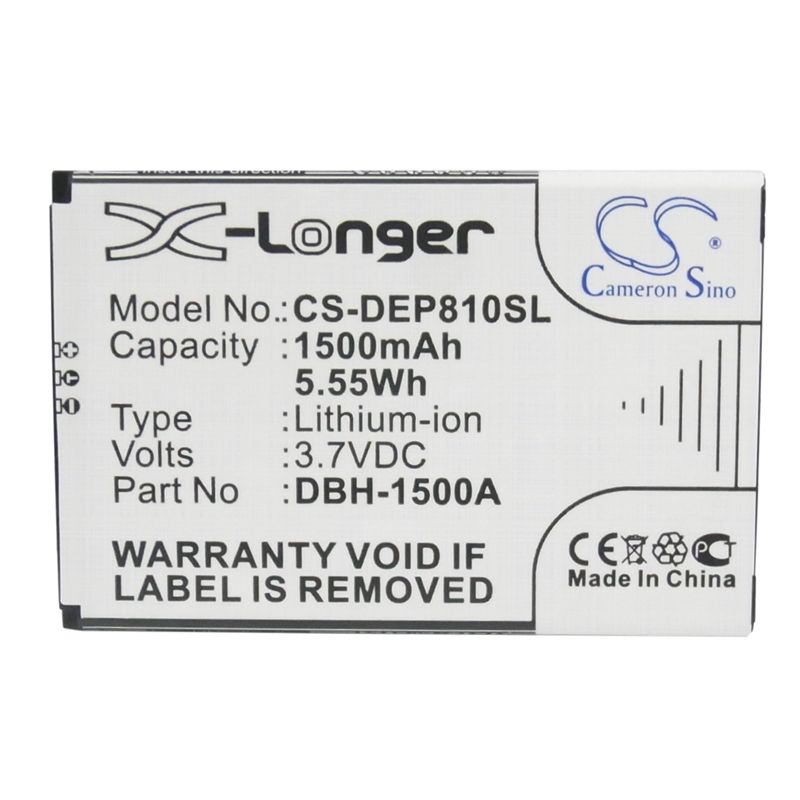 Li-ion Battery Fits Doro, Liberto 810 3.7v, 1500mah Mobile & SmartPhone Cameron Sino Technology Limited