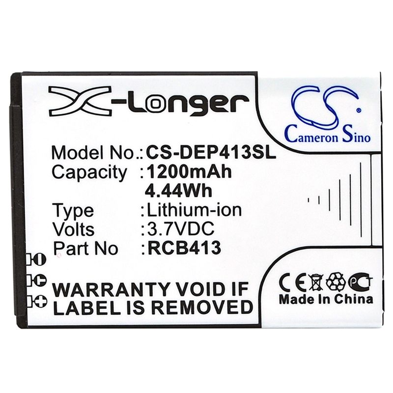 Li-ion Battery fits Doro, primo 413 3.7V, 1200mAh Mobile & SmartPhone Cameron Sino Technology Limited
