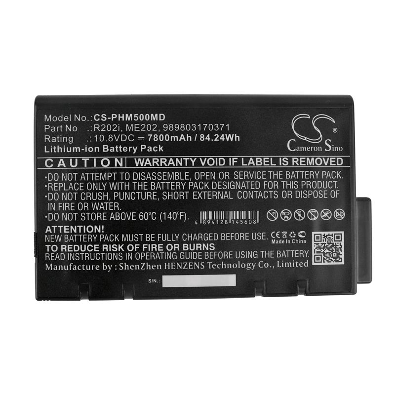 Li-ion Battery fits Draeger, Oxylog 2000+, Oxylog 3000, Oxylog 3000+ 10.8V, 7800mAh Medical Cameron Sino Technology Limited