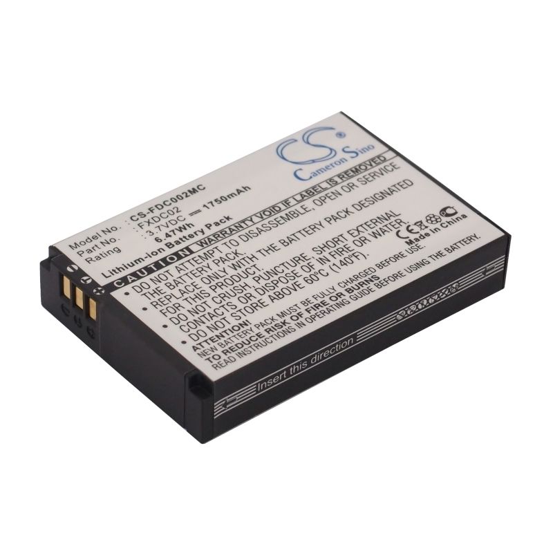 Li-ion Battery Fits Drift, Ghost, Ghost S, Ghost S Hd 3.7v, 1750mah Camera Cameron Sino Technology Limited
