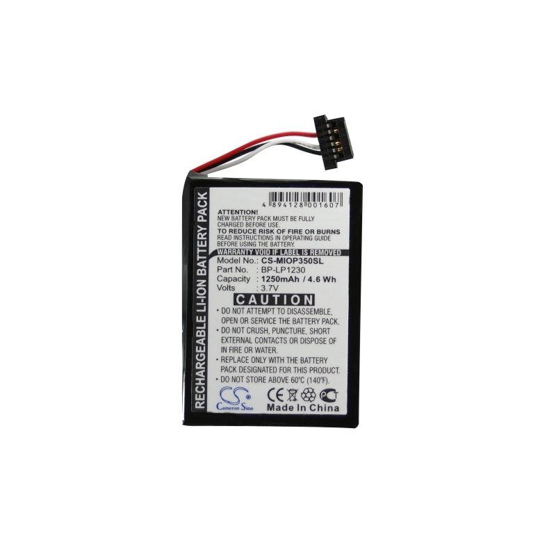 Li-ion Battery fits Dunlop, Navi 6000, Medion, Gopal P4210 3.7V, 1250mAh GPS & Navigator Cameron Sino Technology Limited