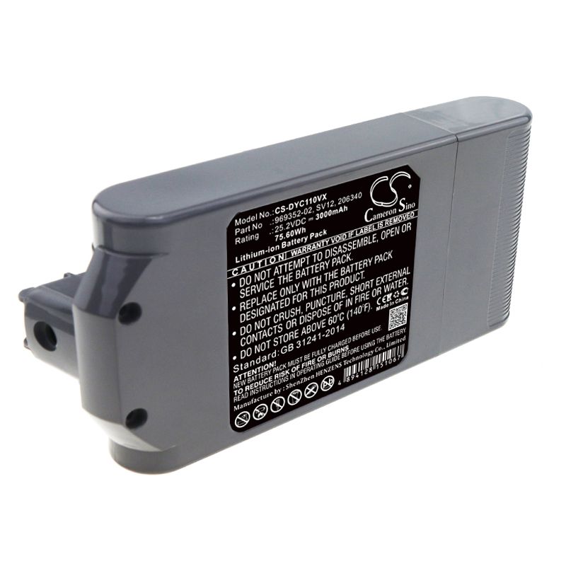 Li-ion Battery Fits Dyson, Cyclone SV12, V10, V10 25.2v, 3000mah Vacuum Cameron Sino Technology Limited
