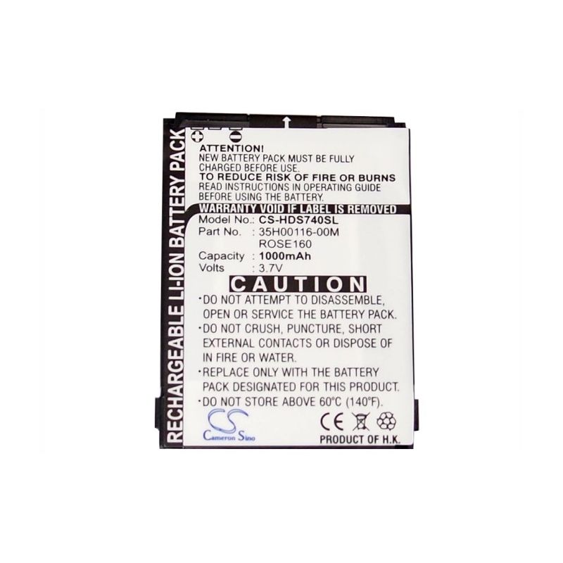 Li-ion Battery fits E-mobile, s22ht, htc, rose 3.7V, 1000mAh Communications Cameron Sino Technology Limited (Suspended)
