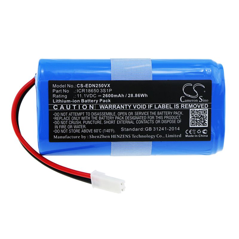 Li-ion Battery fits Ecovacs, Cen250, Ml009 11.1V, 2600mAh Vacuum Cameron Sino Technology Limited