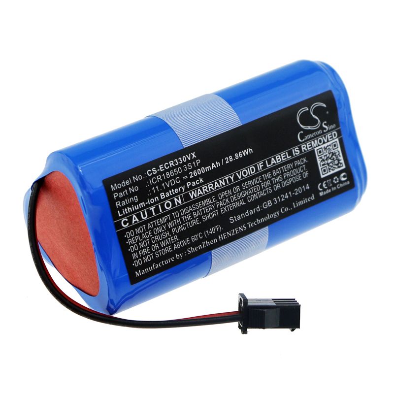 Li-ion Battery fits Ecovacs, Cen330, Cr330 11.1V, 2600mAh Vacuum Cameron Sino Technology Limited