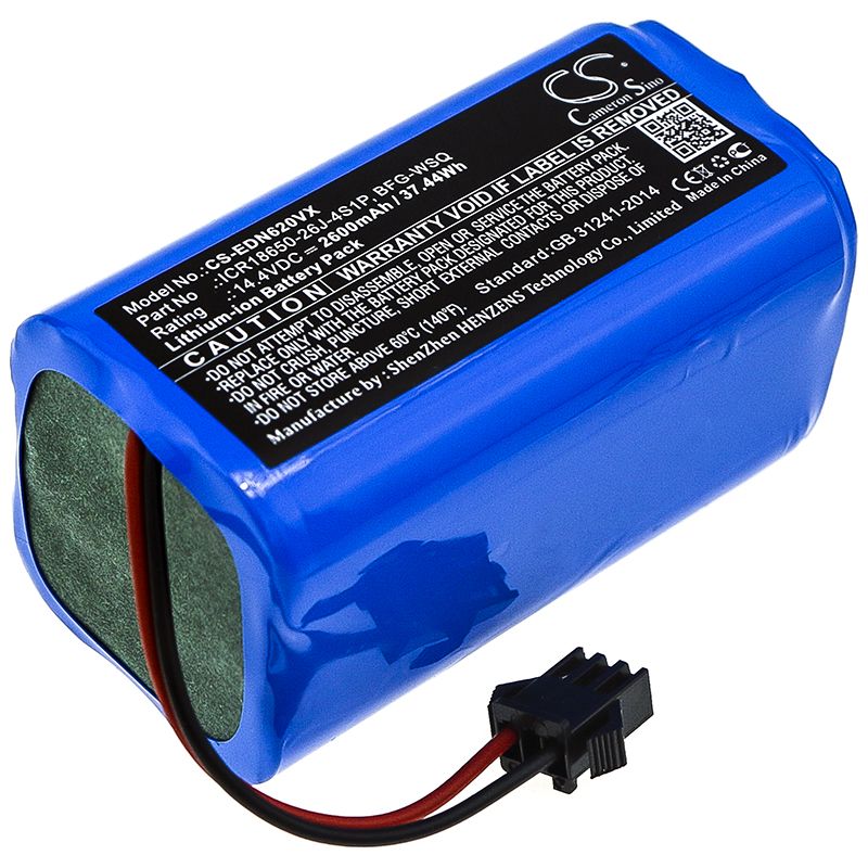 Li-ion Battery Fits Ecovacs, Cen360, Cen361 14.4v, 2600mah Vacuum Cameron Sino Technology Limited