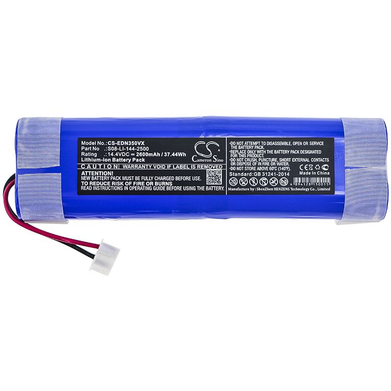 Li-ion Battery fits Ecovacs, Deebot Dj35, Deebot Dj36 14.4V, 2600mAh Vacuum Cameron Sino Technology Limited