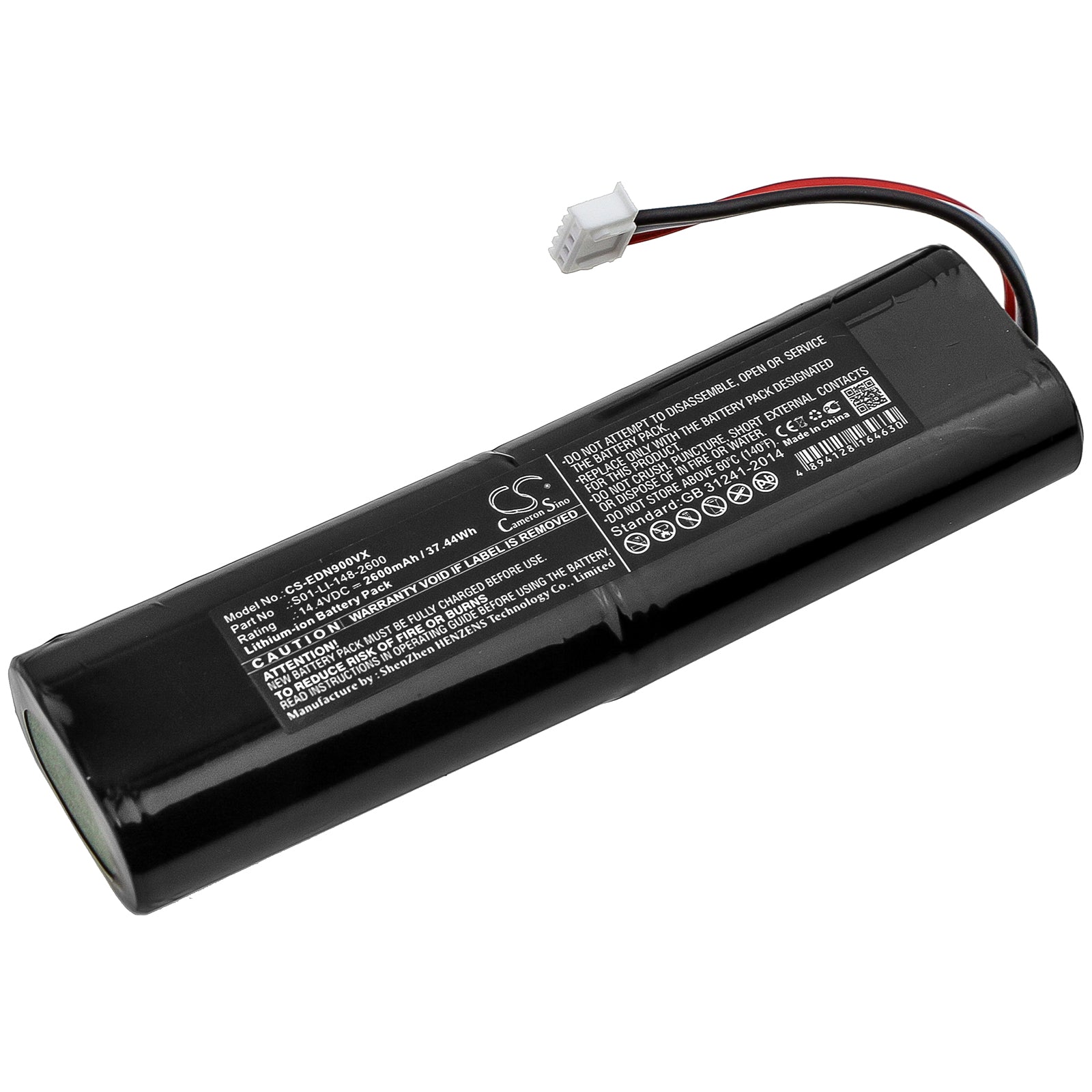 Li-ion Battery fits Ecovacs, Deebot Ozmo 900, Deebot Ozmo 901 14.4V, 2600mAh Vacuum Cameron Sino Technology Limited