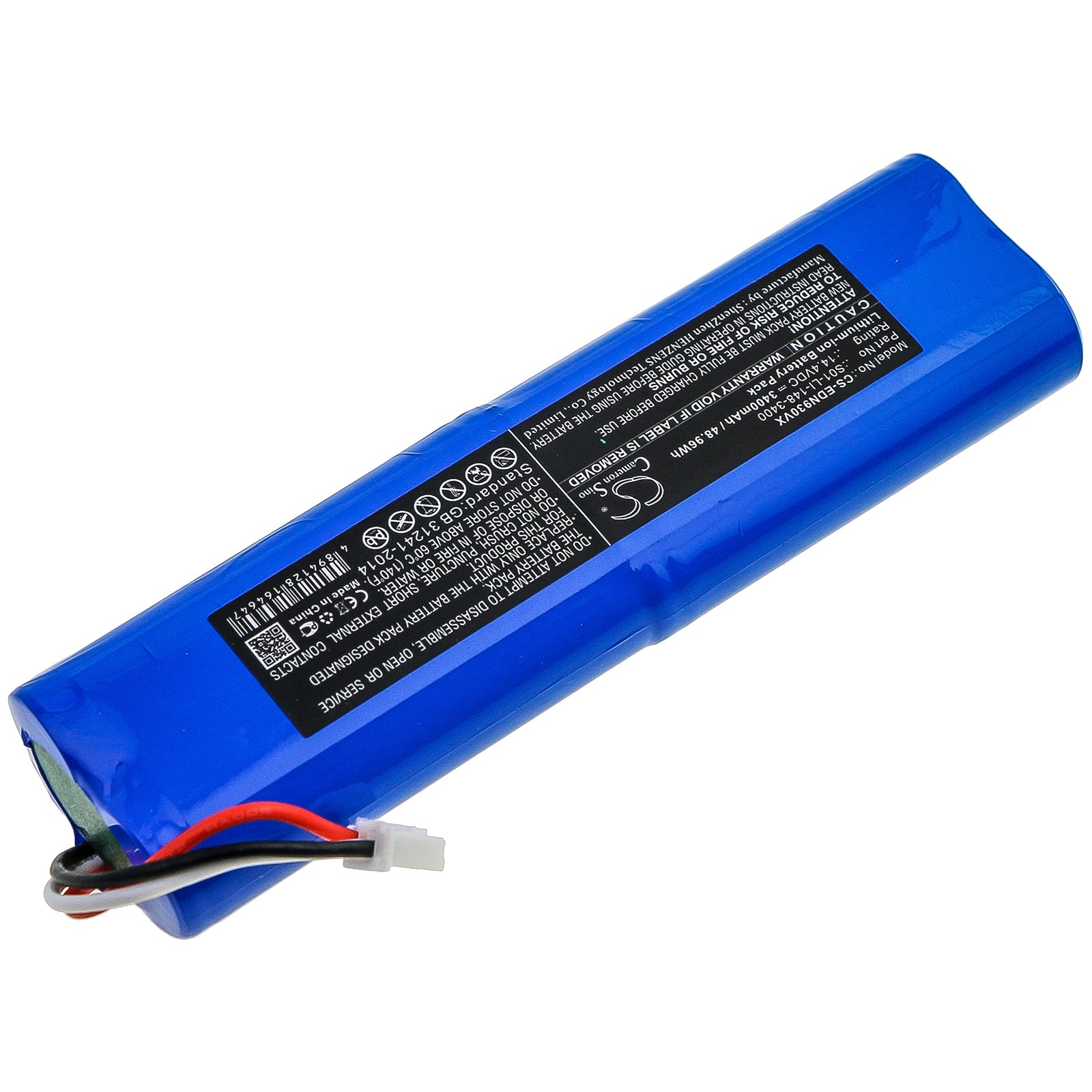 Li-ion Battery fits Ecovacs, Deebot Ozmo 900, Deebot Ozmo 901 14.4V, 3400mAh Vacuum Cameron Sino Technology Limited