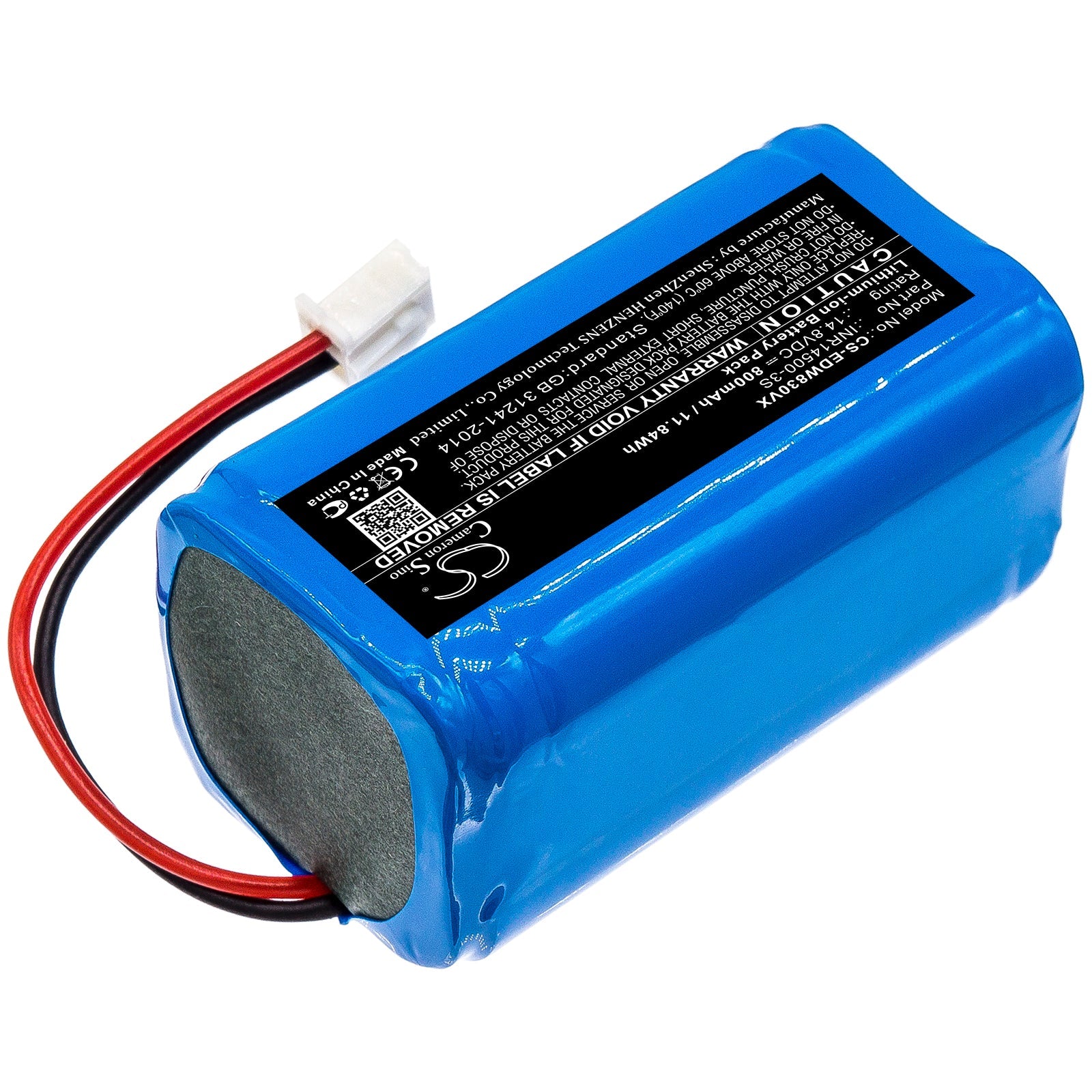 Li-ion Battery fits Ecovacs, Inr14500-3s 14.8V, 800mAh Vacuum Cameron Sino Technology Limited