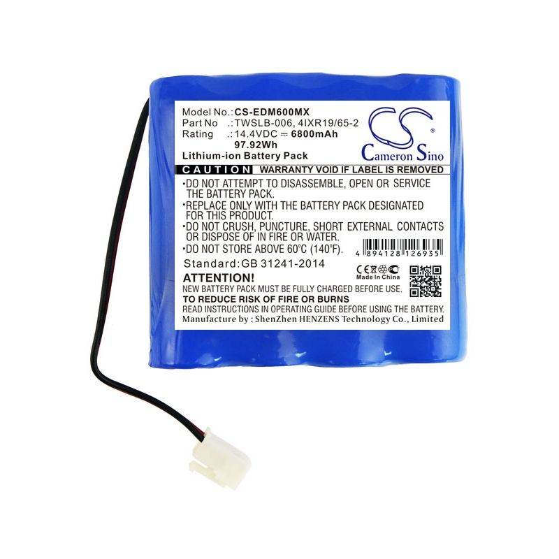 Li-ion Battery fits Edan, F6, Edan 14.4V, 6800mAh Medical Cameron Sino Technology Limited