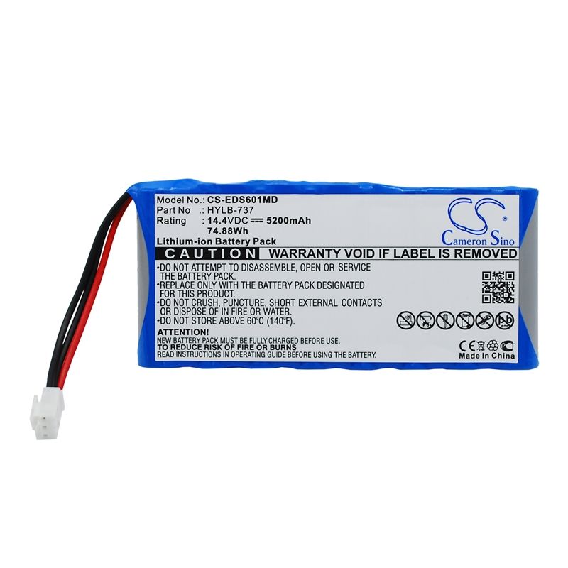 Li-ion Battery fits Edan, Se-12, Se-601, 14.4V, 5200mAh Medical Cameron Sino Technology Limited