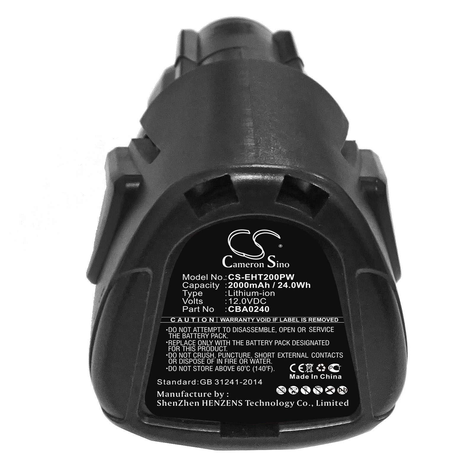 Li-ion Battery fits Ego, Cht2001e Cordless Shrub, Cht2001e Grass Shears 12.0V, 2000mAh Gardening Tools Cameron Sino Technology Limited