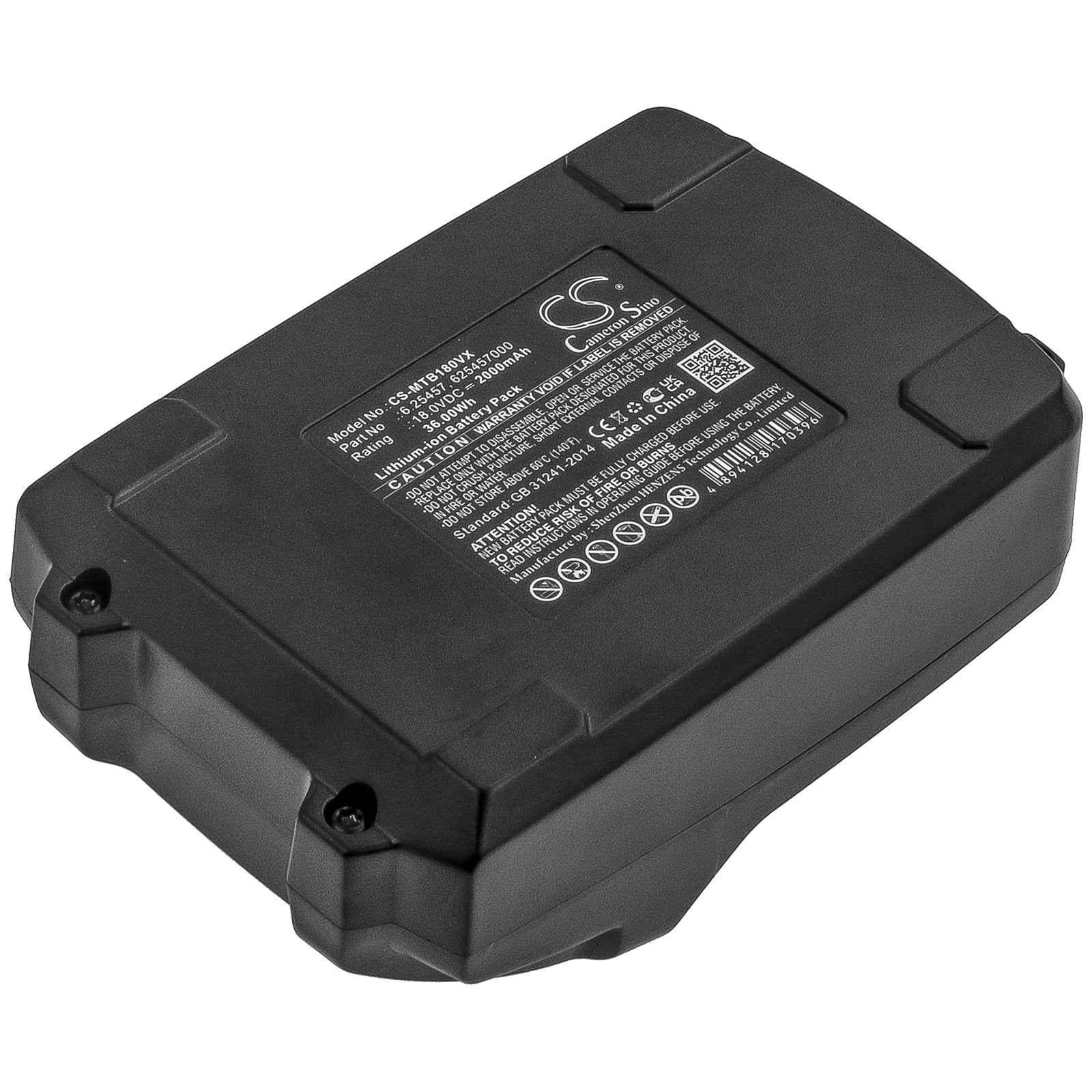 Li-ion Battery fits Eibenstock, Epg 400 A, Epg 400 A Ohne, Epg 400 A Ohne Akkus Und Ladeg 18.0V, 2000mAh Power Tools Cameron Sino Technology Limited