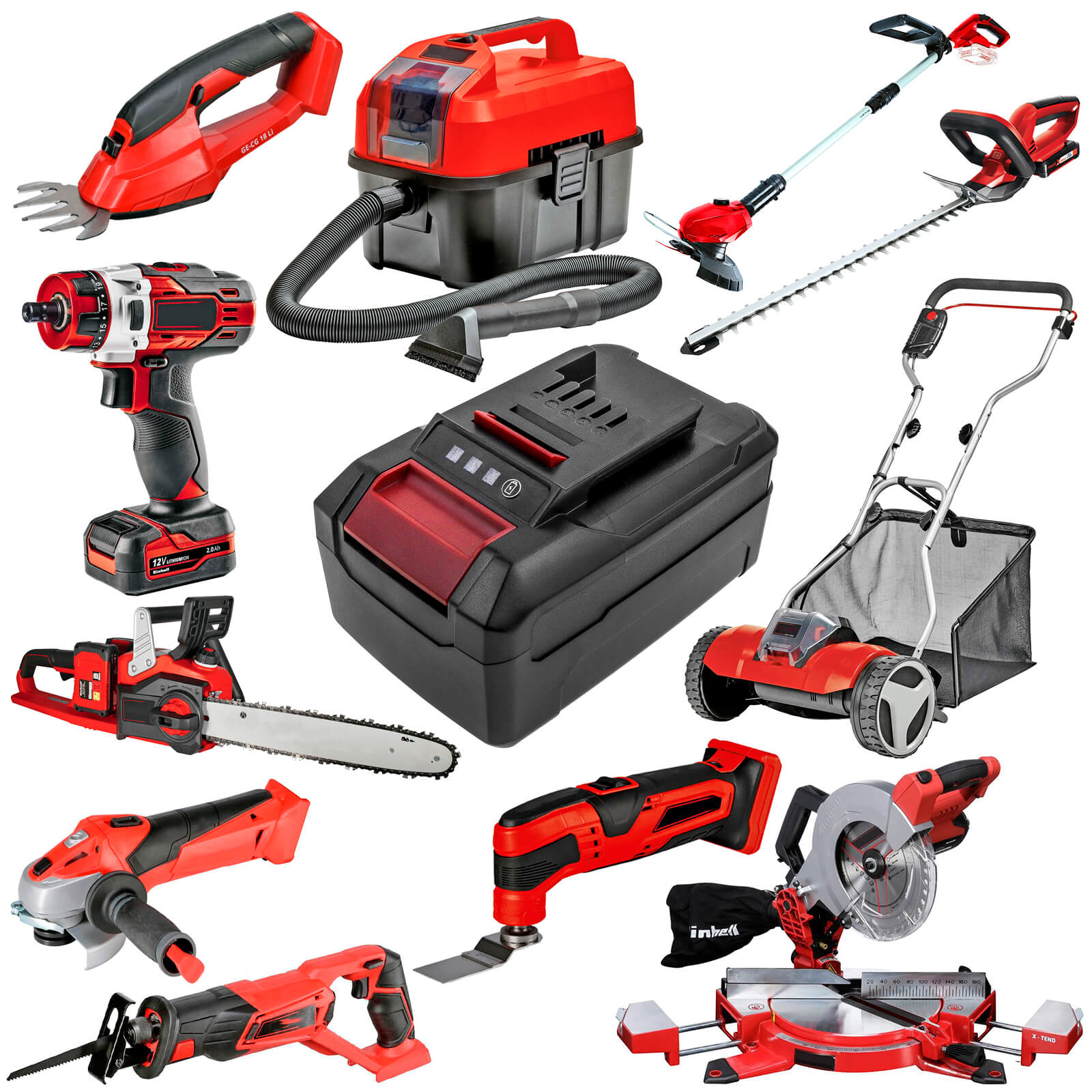 Li-ion Battery fits Einhell, 4118907, Ge-cg 18 Li Solo, Ge-ch 1846 Li Solo 18.0V, 4000mAh Power Tools Cameron Sino Technology Limited