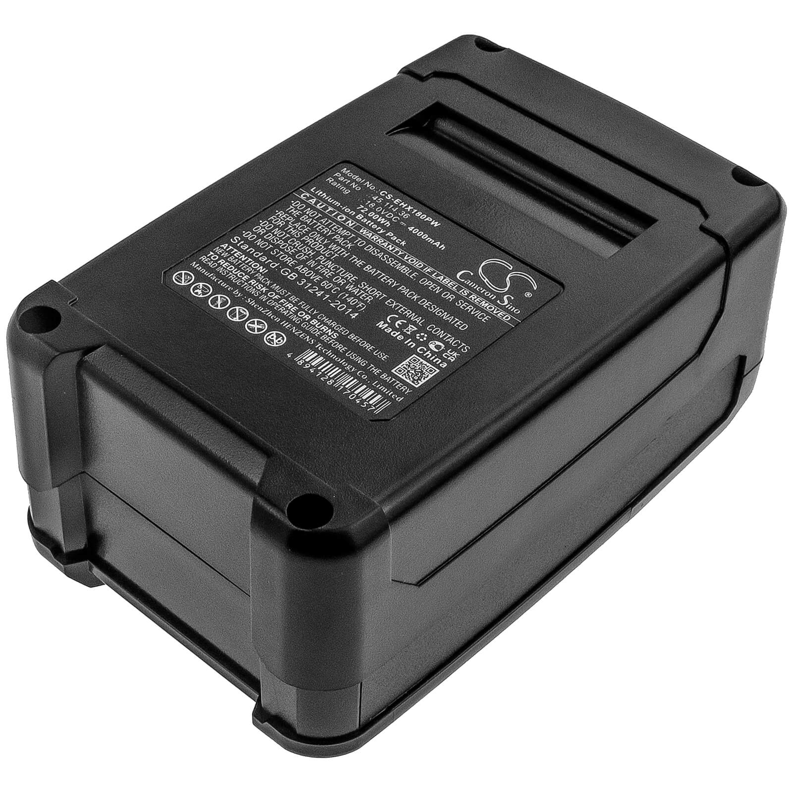 Li-ion Battery fits Einhell, 4118907, Ge-cg 18 Li Solo, Ge-ch 1846 Li Solo 18.0V, 4000mAh Power Tools Cameron Sino Technology Limited