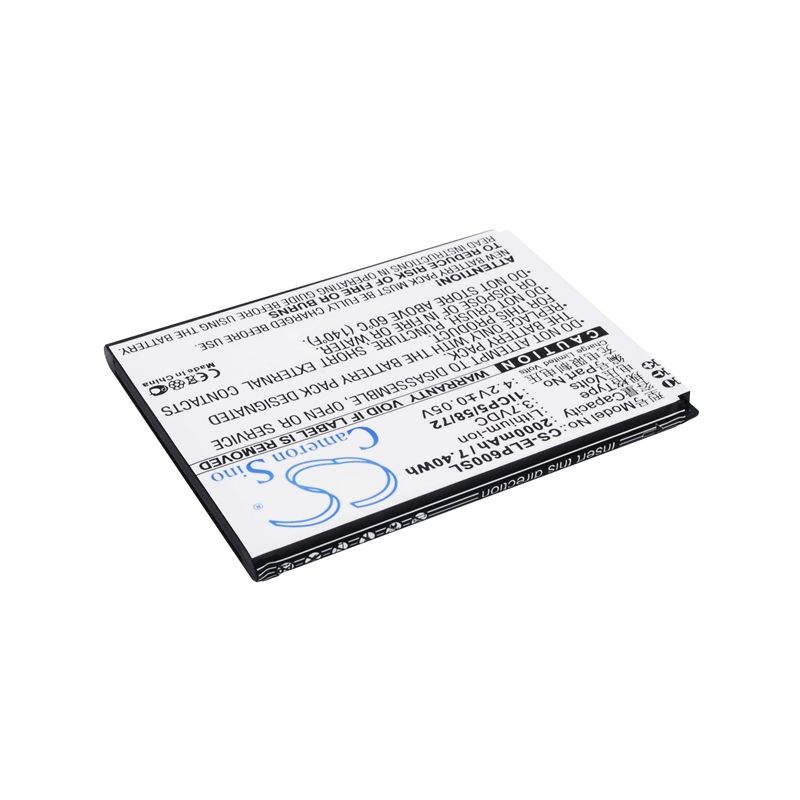 Li-ion Battery fits Elephone, p6000, p6000s, precious p6000 3.7V, 2000mAh Communications Cameron Sino Technology Limited