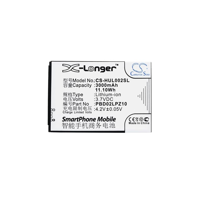 Li-ion Battery fits Emobile, Gl02p, Huawei, Emobile Gl02p 3.7V, 3000mAh Hotspot Cameron Sino Technology Limited