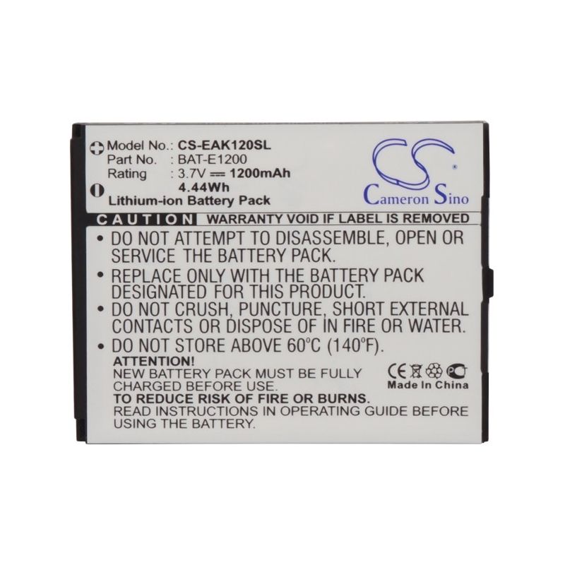 Li-ion Battery fits Emporia, ak-e1200, telme e1000, telme e1200 3.7V, 1200mAh Mobile & SmartPhone Cameron Sino Technology Limited