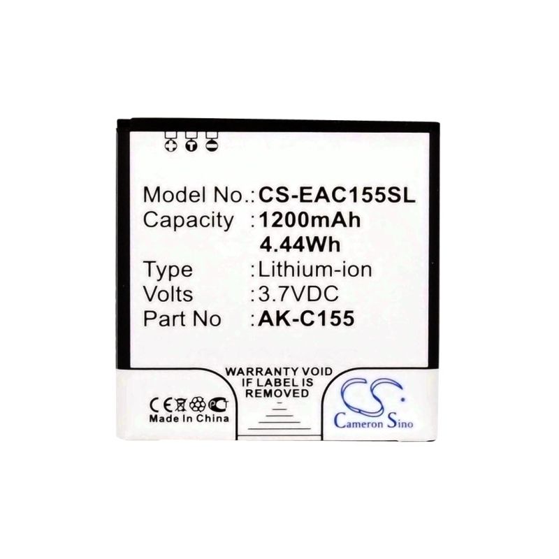 Li-ion Battery fits Emporia, c155, telme c155 3.7V, 1200mAh Mobile & SmartPhone Cameron Sino Technology Limited