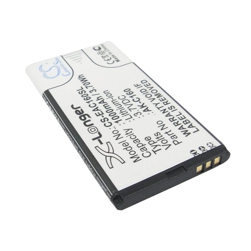 Li-ion Battery fits Emporia, c160, c160_001_rd, c160-001 3.7V, 1000mAh Communications Cameron Sino Technology Limited (Suspended)