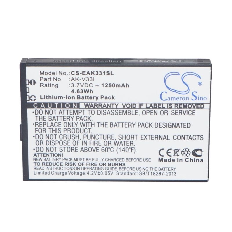 Li-ion Battery fits Emporia, care plus, careplus, safetypremium 3.7V, 1250mAh Mobile & SmartPhone Cameron Sino Technology Limited