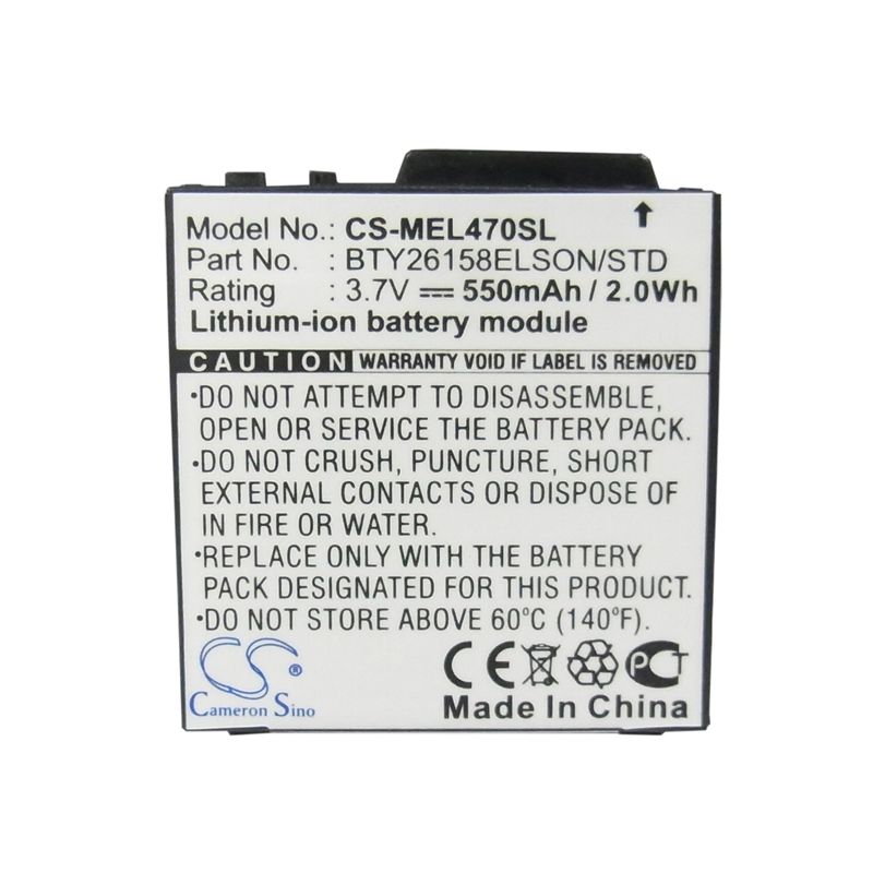 Li-ion Battery fits Emporia, elson el380, elson el399, elson el470 3.7V, 550mAh Mobile & SmartPhone Cameron Sino Technology Limited