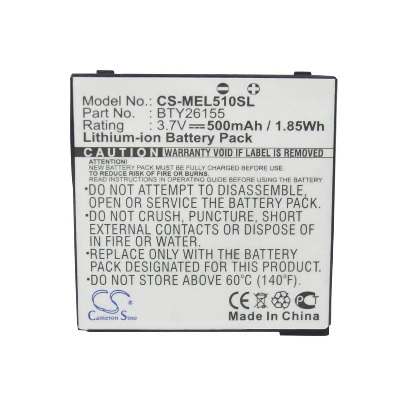 Li-ion Battery fits Emporia, elson el510 3.7V, 500mAh Mobile & SmartPhone Cameron Sino Technology Limited