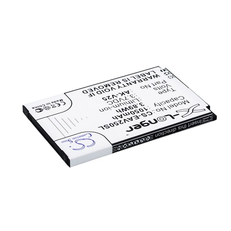 Li-ion Battery fits Emporia, euphoria, pure, v25 3.7V, 1050mAh Mobile & SmartPhone Cameron Sino Technology Limited
