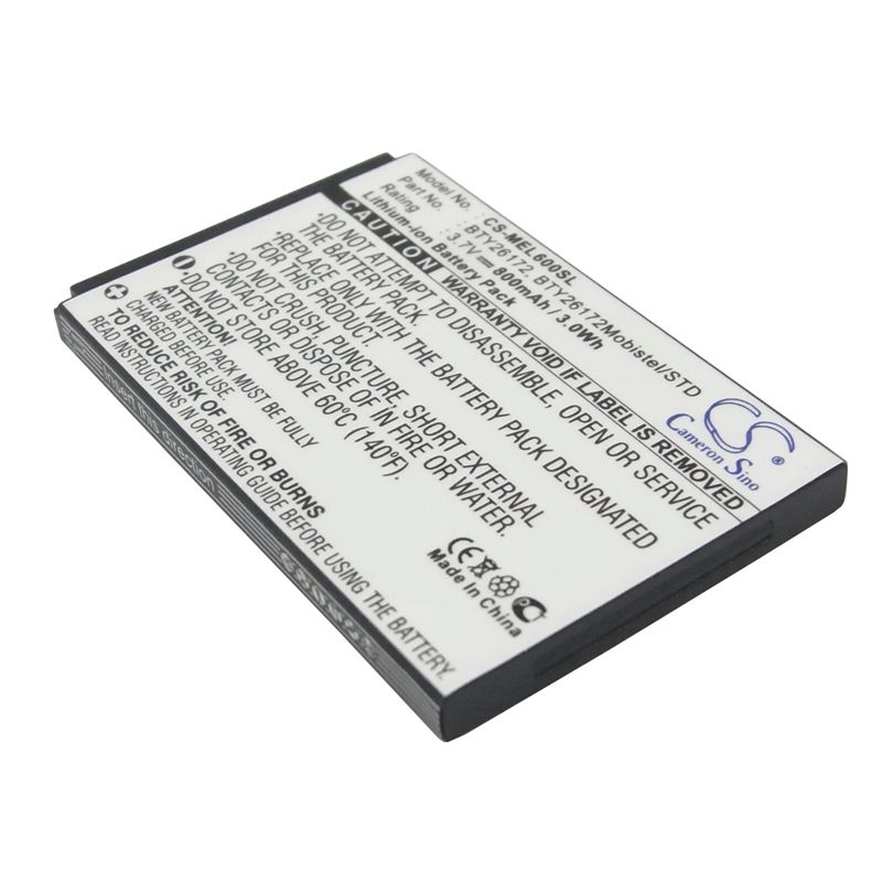 Li-ion Battery fits Emporia, mobistel el600, mobistel el600 dual, mobistel 3.7V, 800mAh Mobile & SmartPhone Cameron Sino Technology Limited