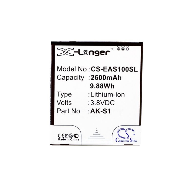 Li-ion Battery fits Emporia, smart, smart 1 3.8V, 2600mAh Mobile & SmartPhone Cameron Sino Technology Limited