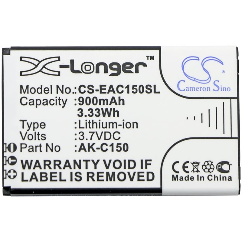 Li-ion Battery fits Emporia, telme c150, telme c151, telme t200 3.7V, 900mAh Mobile & SmartPhone Cameron Sino Technology Limited