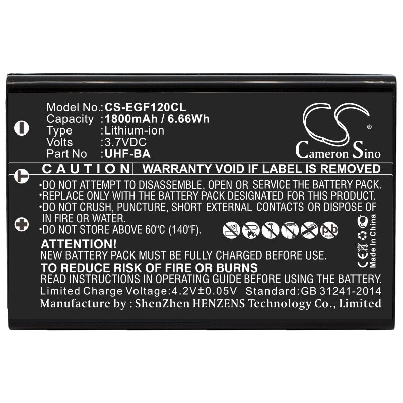 Li-ion Battery fits Engenius, Uhf 3.7V, 1800mAh Cordless Phone Cameron Sino Technology Limited