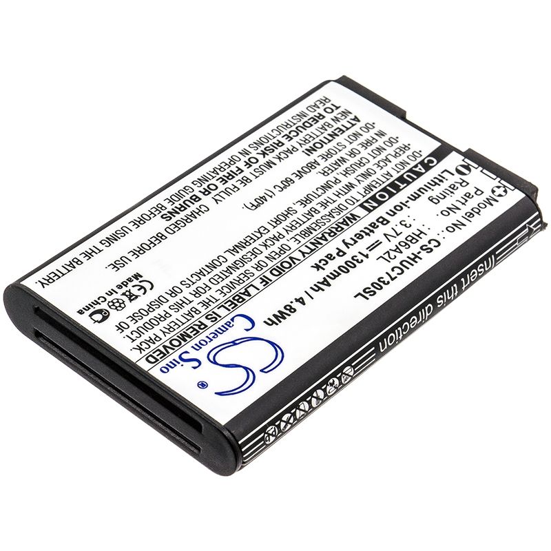 Li-ion Battery fits Esia, online, starlight, huawei 3.7V, 1300mAh Communications Cameron Sino Technology Limited
