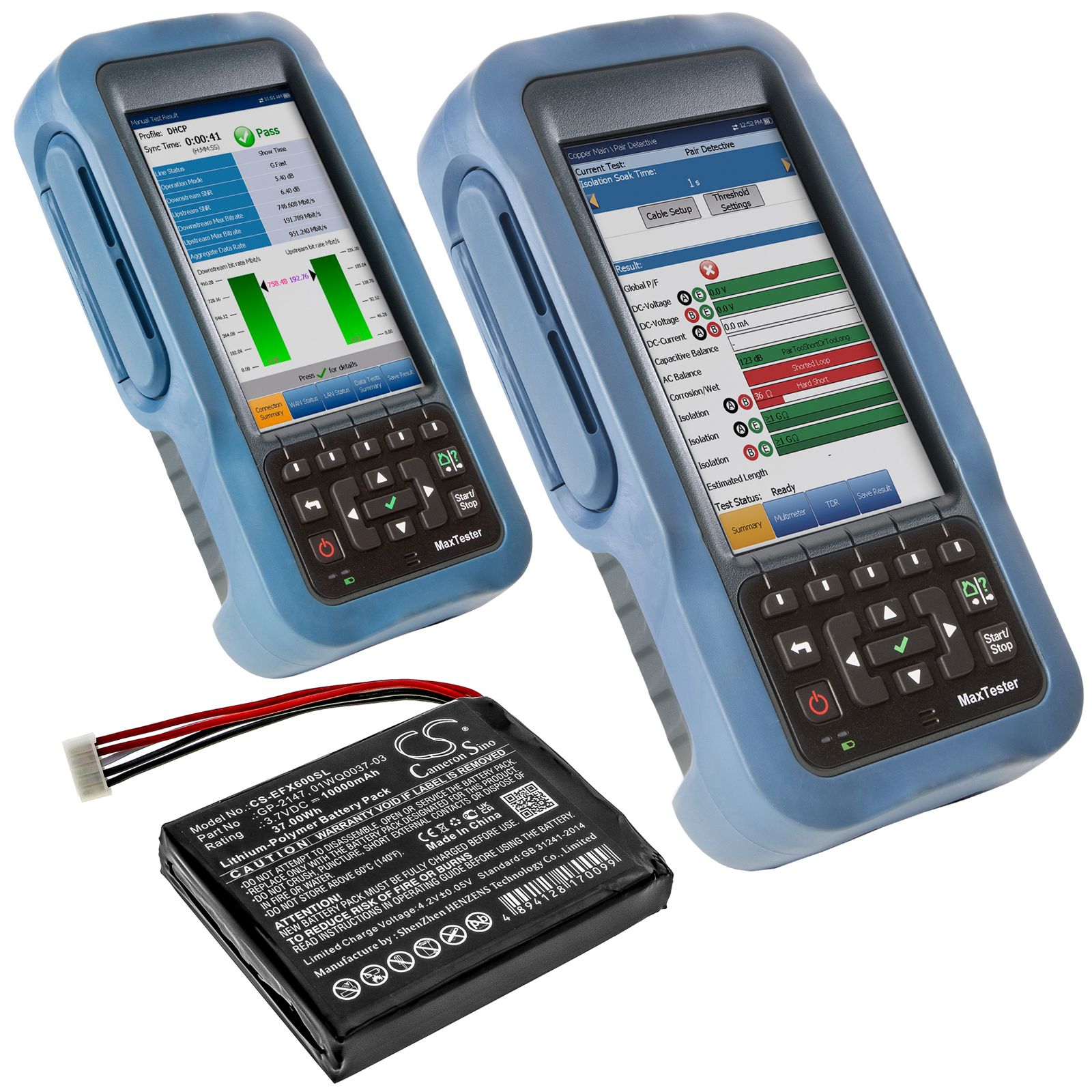 Li-ion Battery fits Exfo, Max-600, Max-605, Max-610 3.7V, 10000mAh Equipment & Survey & Test Cameron Sino Technology Limited