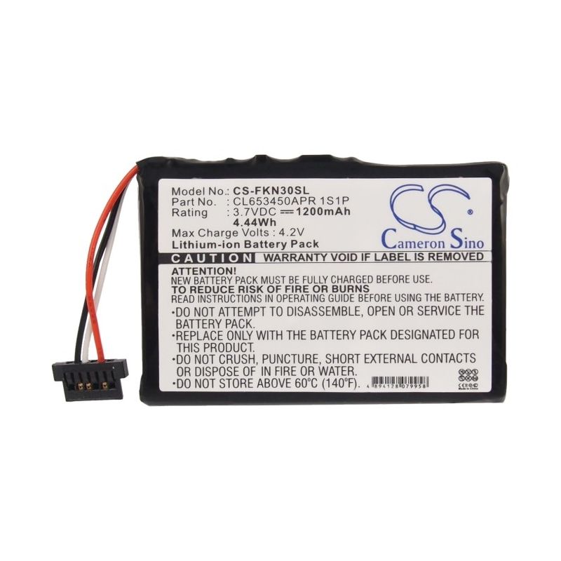 Li-ion Battery fits Falk, E30, E60, N120 3.7V, 1200mAh GPS & Navigator Cameron Sino Technology Limited