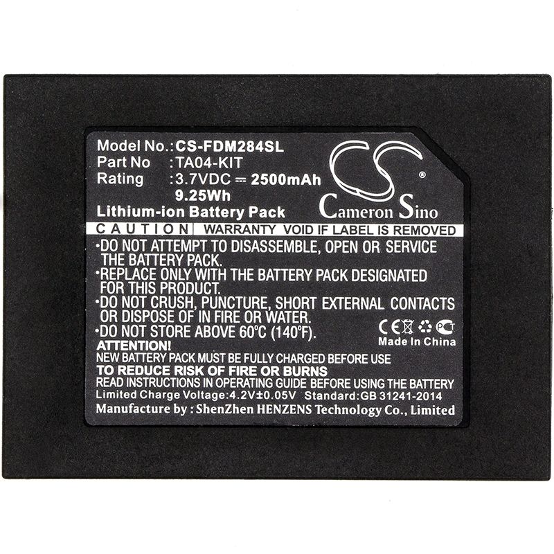 Li-ion Battery fits Flir, Dm284, Dm284 Imaging Multimeter, Dm285 3.7V, 2500mAh Thermal Camera Cameron Sino Technology Limited