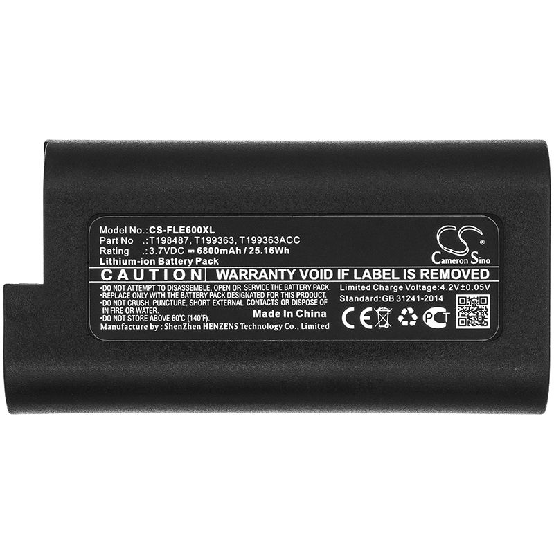 Li-ion Battery fits Flir, E33, E40 3.7V, 6800mAh Thermal Camera Cameron Sino Technology Limited
