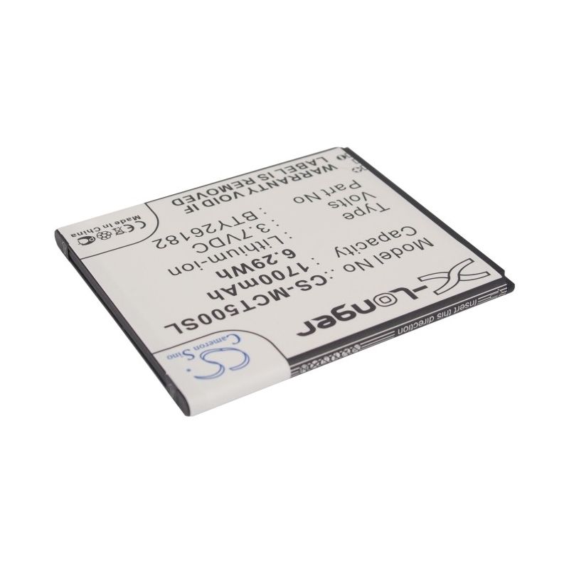Li-ion Battery fits Fly, iq 451 vista, micromax, a116 canvas hd 3.7V, 1700mAh Mobile & SmartPhone Cameron Sino Technology Limited