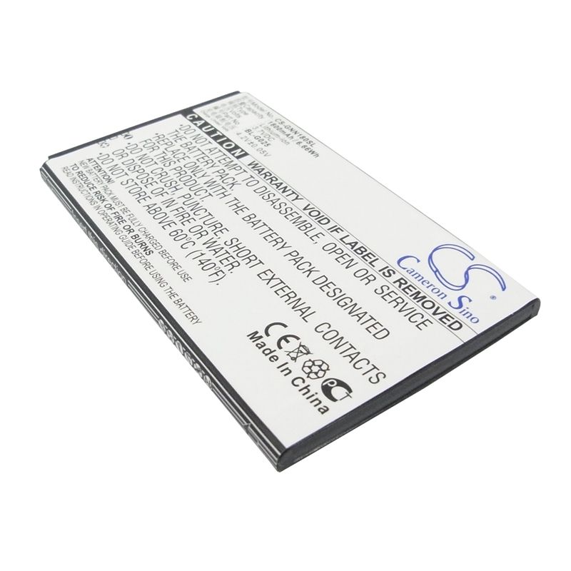 Li-ion Battery fits Fly, iq440, iq440 energie, gionee 3.7V, 1800mAh Communications Cameron Sino Technology Limited (Suspended)