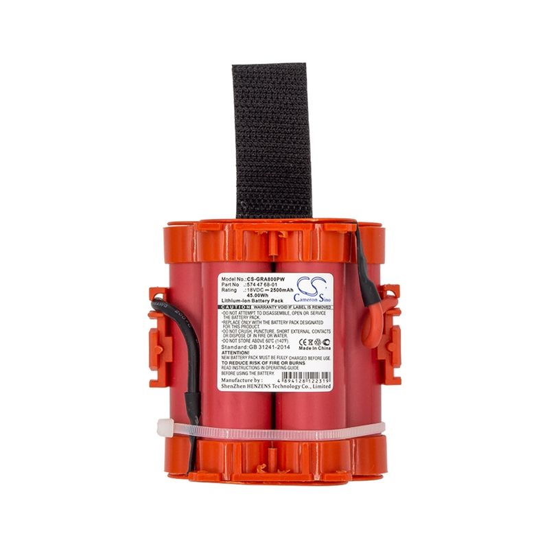 Li-ion Battery fits Flymo, 1200 R, 1200r, 1200r 2013 18.0V, 2500mAh Lawn Mowers Cameron Sino Technology Limited