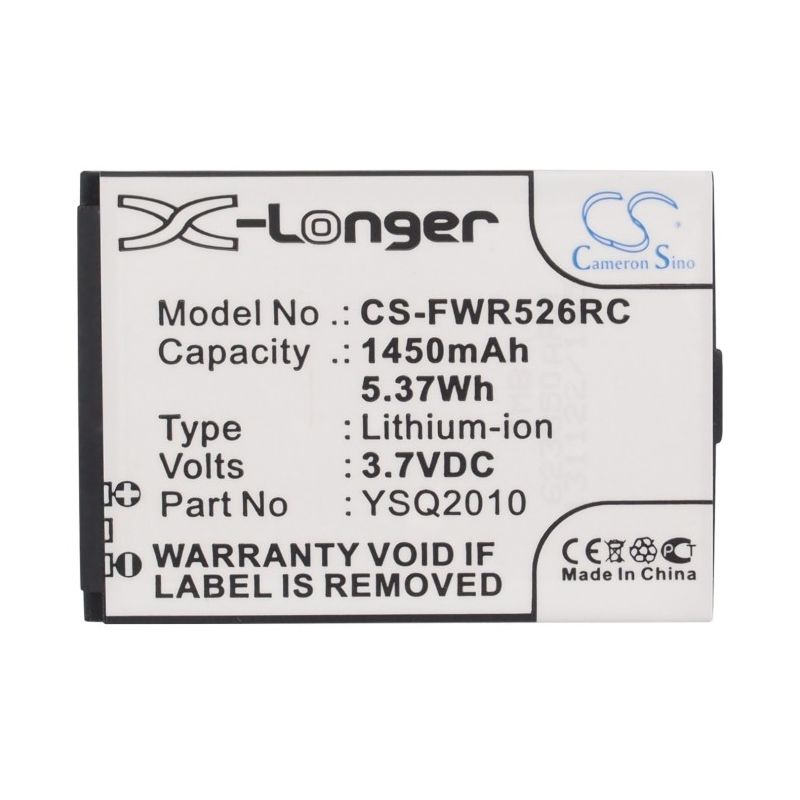Li-ion Battery fits Franklin Wireless, R526, R526a, R536 3.7V, 1450mAh Hotspot Cameron Sino Technology Limited