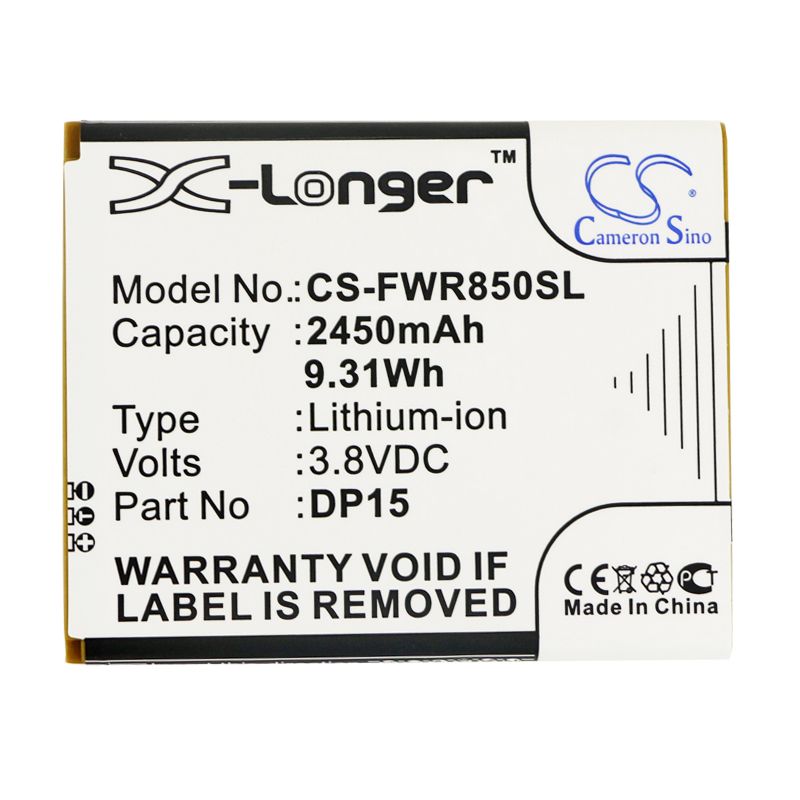 Li-ion Battery fits Franklin Wireless, R850, Franklin Wireless 3.8V, 2450mAh Hotspot Cameron Sino Technology Limited