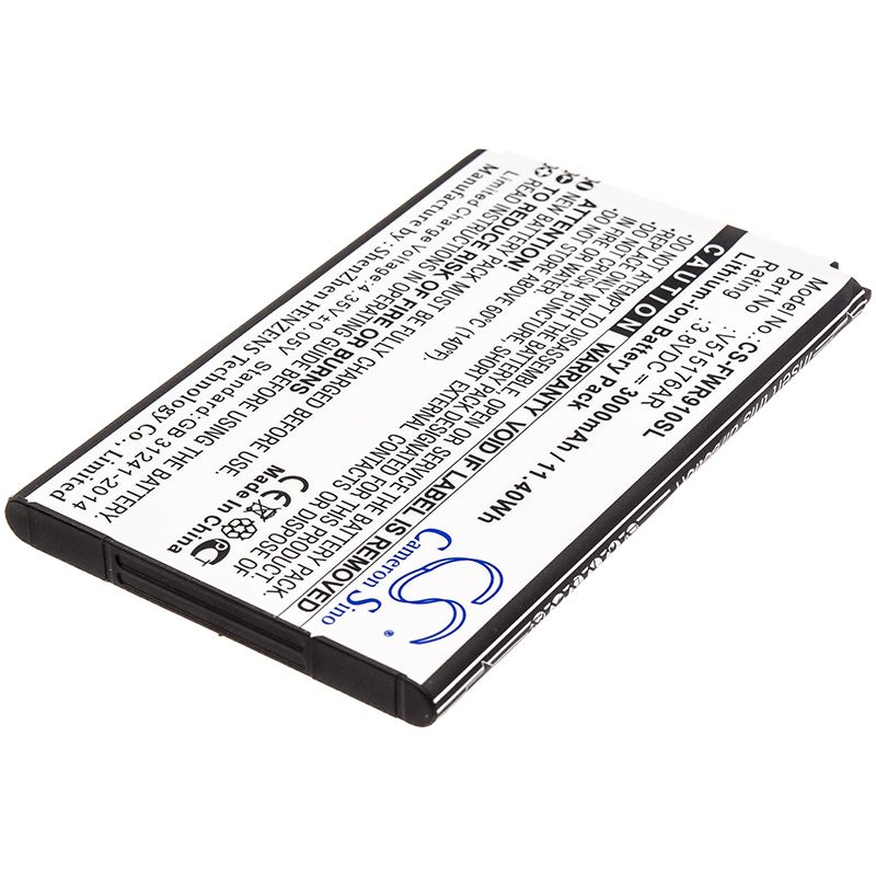 Li-ion Battery fits Franklin Wireless, R910 3.8V, 3000mAh Hotspot Cameron Sino Technology Limited