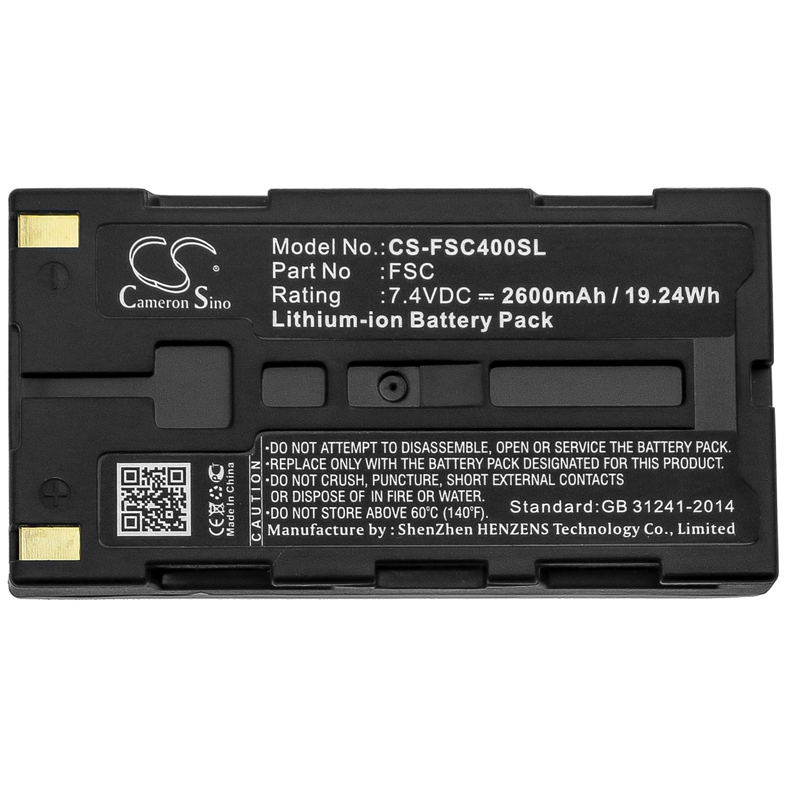 Li-ion Battery fits Fuji, Fsc 7.4V, 2600mAh Equipment & Survey & Test Cameron Sino Technology Limited