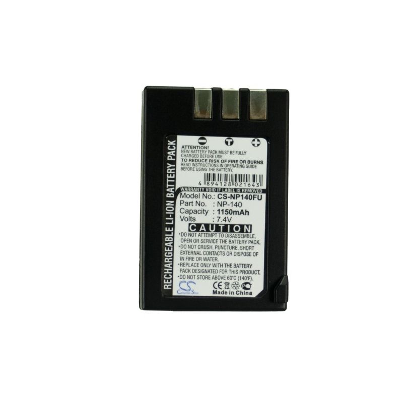 Li-ion Battery fits Fujifilm, Finepix S100fs, Finepix S200exr, Finepix S200fs 7.4V, 1150mAh Camera Cameron Sino Technology Limited